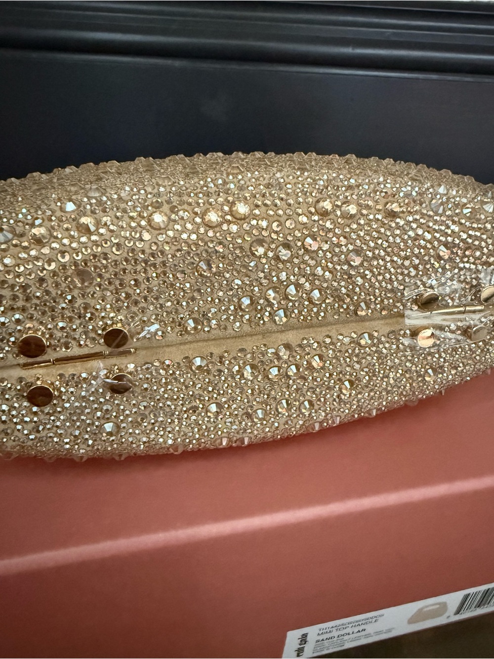 Cult Gaia Mimi Crystal Embellished Leather Bag NEW w plastic on, dustbag and box - Picture 7 of 10